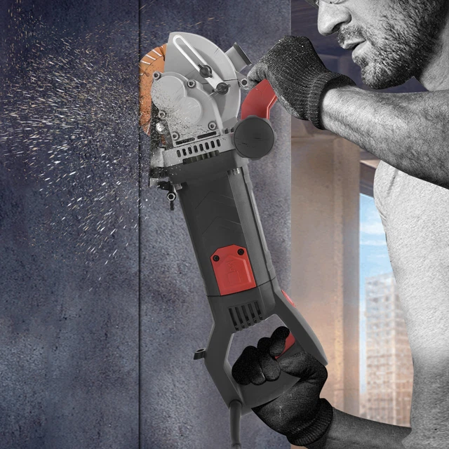 4800W Mauernutfräse Elektrisch - 6200 U/min Wandfräse Mit Diamantklingen