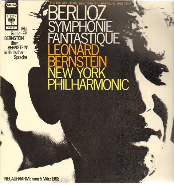 Berlioz (Bernstein) Symphonie Fantastique GATEFOLD CBS Vinyl LP