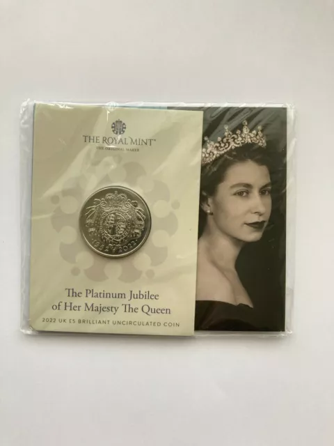 ROYAUME-UNI - 5 £ 2022 BU – Jubilé de Platine de la Reine Elisabeth II Sous Blis