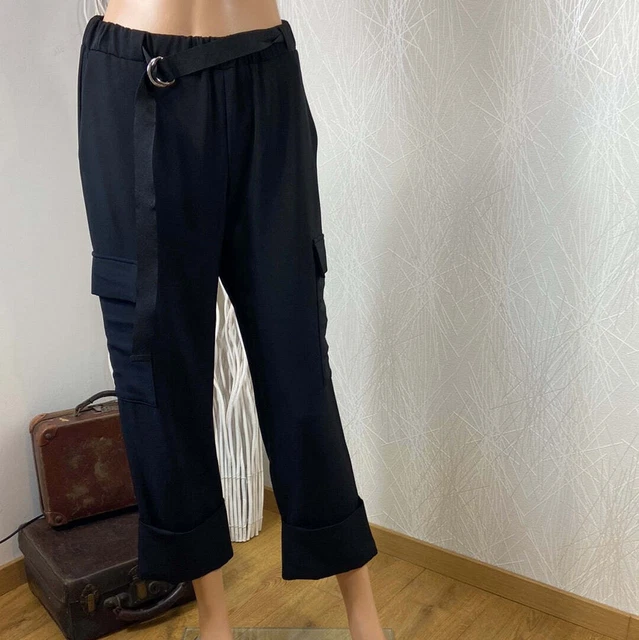 Pantalon En Cuir Noir Paige - Modèle Jacqueline, Taille 27, Jambes Droites Froissées, Neuf