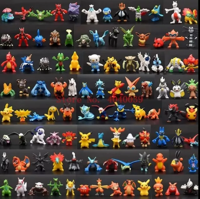 Figurine Pokemon Mega pack 120 jouets 32 centimes pièces cadeaux jeux enfants