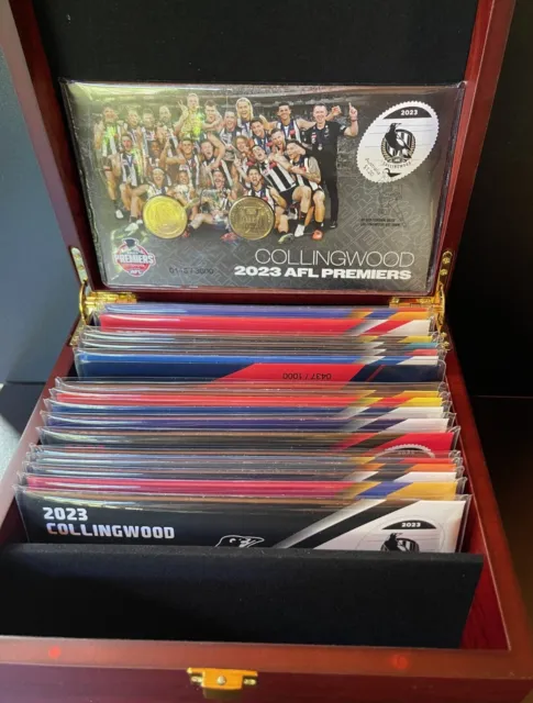 2023 AFL team PNC collection of 18 plus Collingwood 2023 AFL Premiers PNC