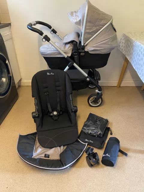 SilverCross Wayfarer Pram and Pushchair + Extras