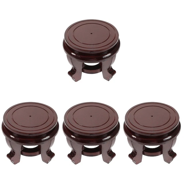 4 piezas tapón de madera soporte para plantas soporte para maceta maceta para el hogar
