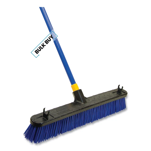 Bulldozer Rough Surface Pushbroom, 24 X 60, Pet/powder | Bulk order of 5 Each