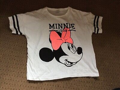 Girls Minnie Mouse Tshirt And Trouser Set Aged 13-14 Years