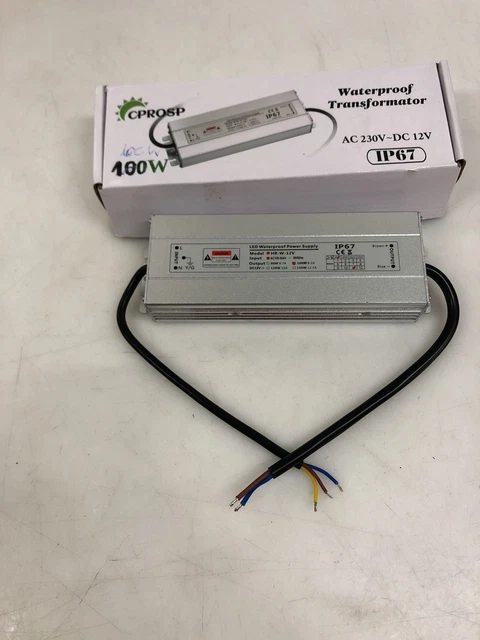 Transformateur LED 12V 150W IP67 étanche - Alimentation Constante Pour Bandes LED, Spots, Lèche-murs