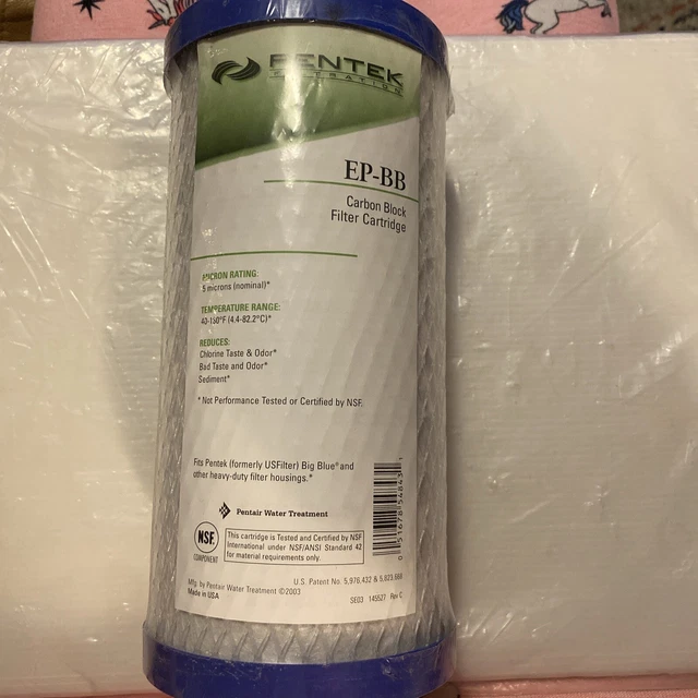 PENTAIR EPBB PENTEK Big Blue Carbon Water Filter 10" Carbon Block