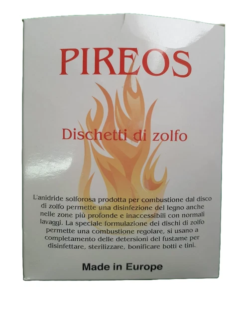 Milo Srl - Dischi Di Zolfo Da 10 Gr Antigocciolanti Per Disinfezione Fusti Vino - Enologia, Confezione Da 10 Pezzi - Foto 4