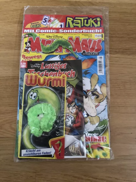 Lustiges Taschenbuch Micky Maus Heft mit Sonderausgabe LTB Uni mit Beilage Wurmi