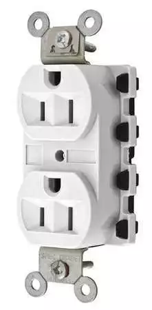 Hubbell Snap5262wa 15A Duplex Modular Receptacle 125Vac 5-15R Wh