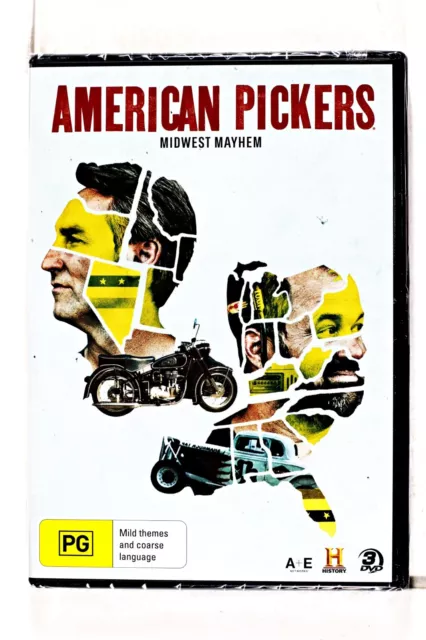 American Pickers - Midwest Mayhem (3 Disc Set) Region 4 DVD New Sealed