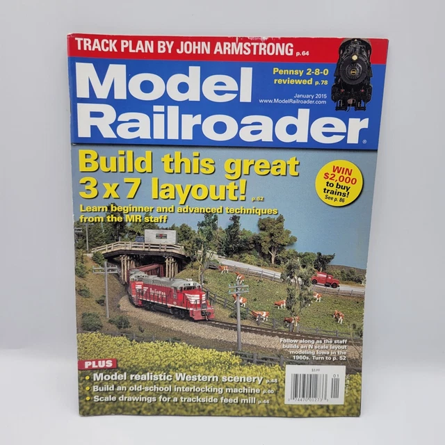 MODEL RAILROADER MAGAZINE Jan 2015 Layout Build Western Scenery Feed
