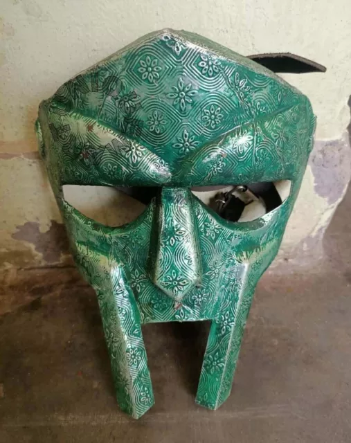 MF Doom Super Gladiator Face Mask Helmet Hand Forged Sca Larp Helmet Roman Armor