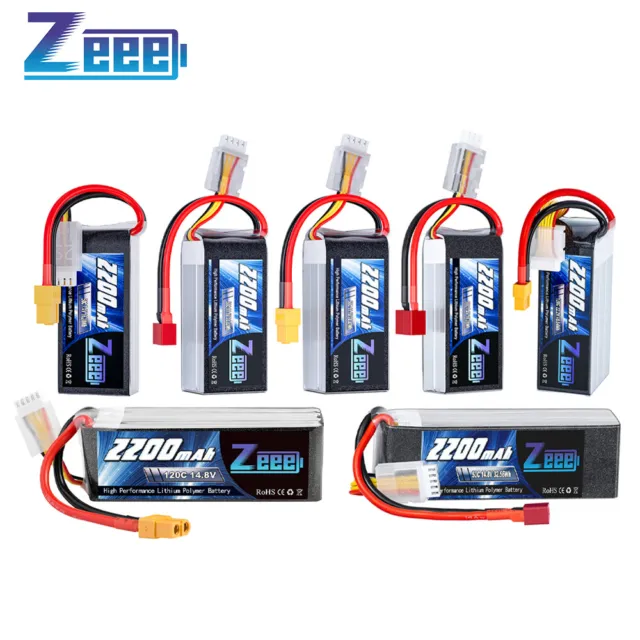 Zeee 2s 3s 4s 6s Lipo Akku Batterie 2200mAh 50C-120C Soft shell Lipo für RC Auto