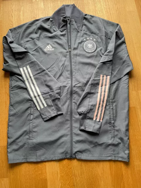 Adidas Trainingsjacke Gr. XL mit DFB Logo in grau - Originalstück!-