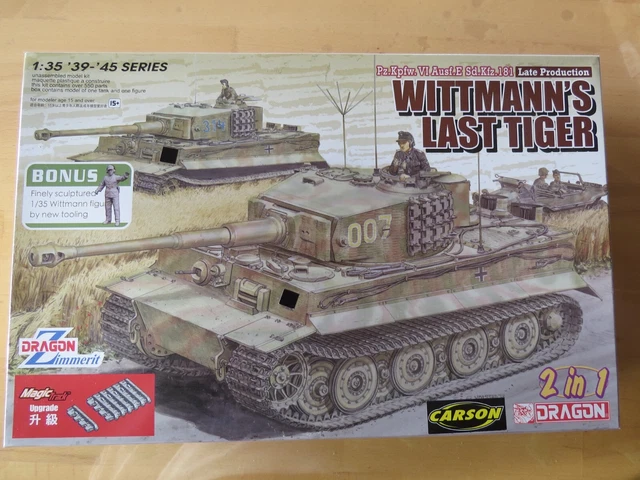 Maquette Dragon 1/35 – 6800 Wittmann's Last Tiger – Char Tiger, échelle 1/35, Neuve