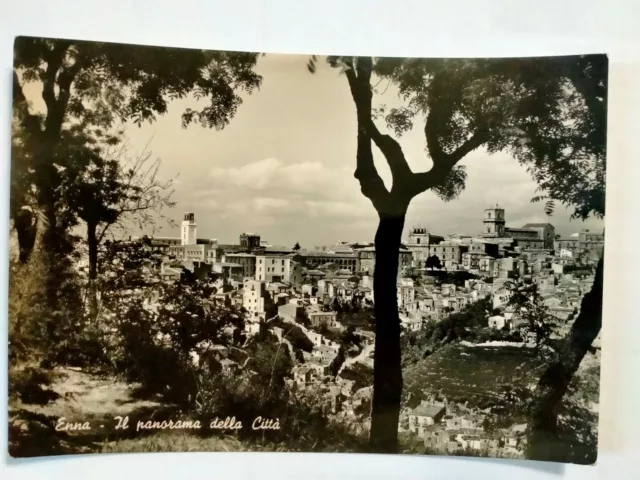 Cartolina Enna (En) - Il Panorama Della Citta' -  Viaggiata Nel 1954