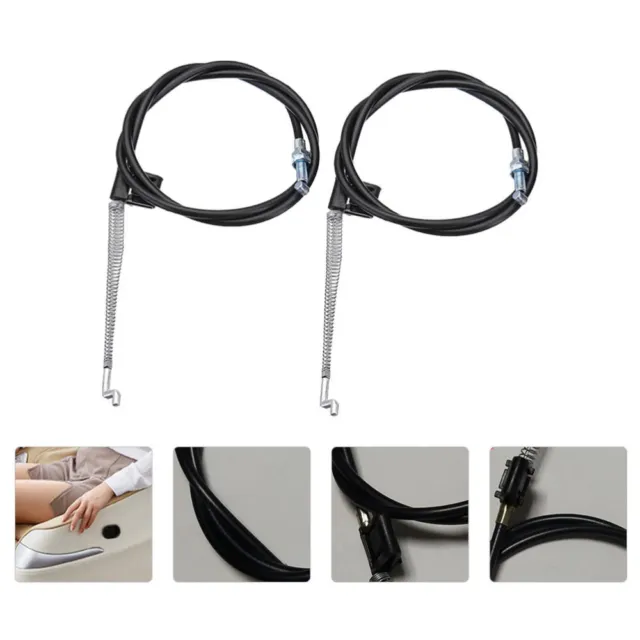 2 Pcs Sofa Pull Cord Aluminum Alloy Chair Recliner Black Couch Release Lever