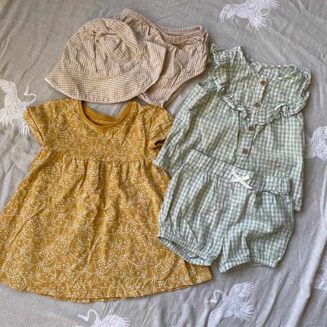 Baby Girl Summer Beach 100% Cotton Bundle 6-9 Months H&M Next Disney