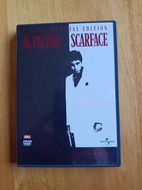 Scarface (Special Edition x2 DVD, 1983) Al Pacino, VGC, Region 2&4, Free Postage