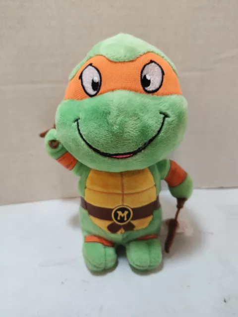 Ty Beanie Buddy-MICHAEL ANGELO TEENAGE NINJA TURTLES 6" BUDDIE NEW MWMT's