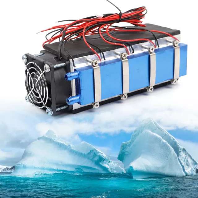 8-Chip TEC1-12706A DIY Thermoelectric Peltier Cooler Air Cooling Device 12V 576W