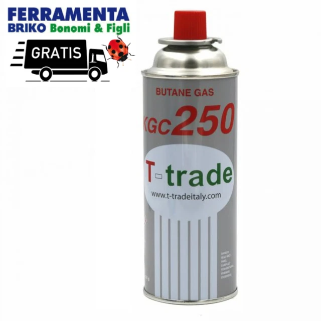 Bombolette Butano KEMPER Da 220 Gr - Confezione Da 4 Per Fornelli Da Campeggio