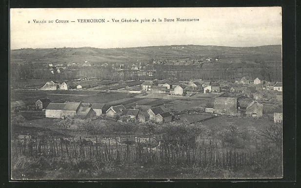 CPA Vermoiron, Vue generale prise de la Butte Montmartre, Blick über den Ort