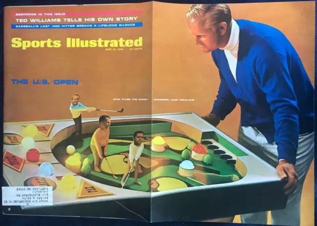 1968 Sports Illustrated: Jack Nicklaus/Arnold Palmer US Open Golf Fold Out Cover
