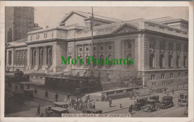 America Postcard - The Public Library, New York City  Ref.RS29606