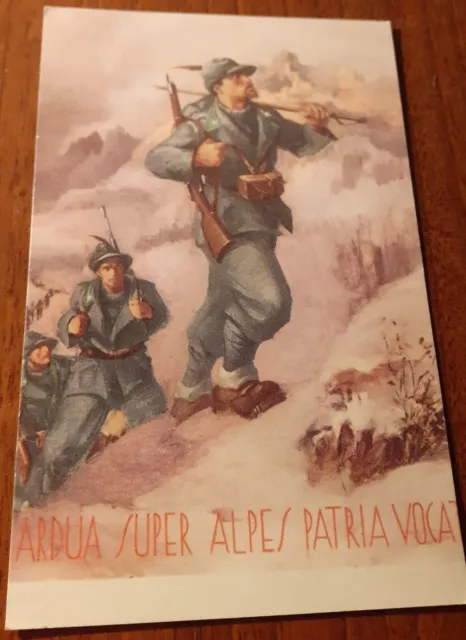 Cartolina Corpo degli Alpini (riproduzione dall'originale)