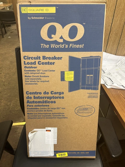 Square D QO327M100RB 3 PHS 27 Ckt 100 Amp Main Breaker Panel Load Center