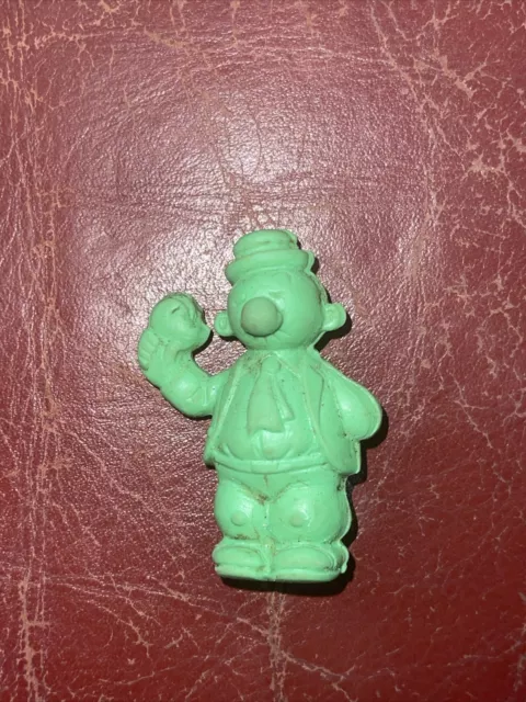 Vintage 1980s WIMPY Popeye Rubber Eraser Figure Green