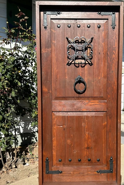 Rustic reclaimed lumber 37.5 X 81.5 door solid wood castle winery