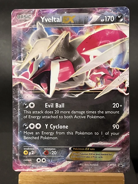 Pokemon Card Yveltal EX XY150 Black Star Half Art Promo Light Play