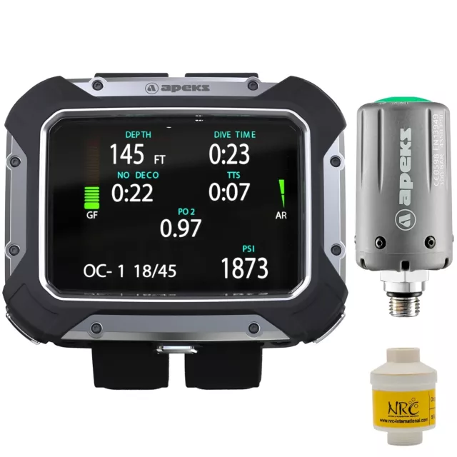 SF-1 Top: Apeks DSX Tauchcomputer mit 1 Apeks Sender und o2-Analyzer mit Sensor