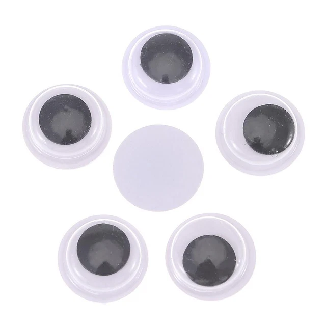300PCS GOOGLY WIGGLE Eyes Buttons Sew on Sew on Assorted Sizes