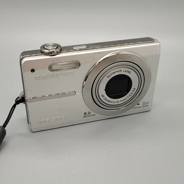 Olympus FE-370 8.0MP Compact Digital Camera Silver Tested