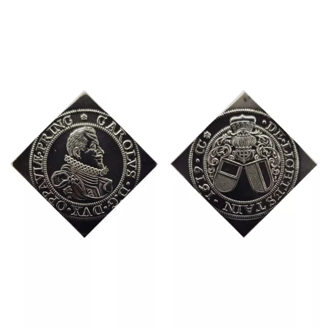 Thalerklippe 1619 Karl v. Liechtenstein Offizielle NP 1968 Silber 900/1000