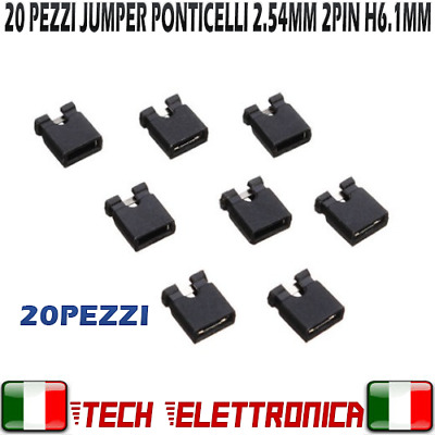 Jumper 50pz Jumper smd 2.54mm ponticelli 2,54mm COMPUTER PC ARDUINO ELETTRONICA 