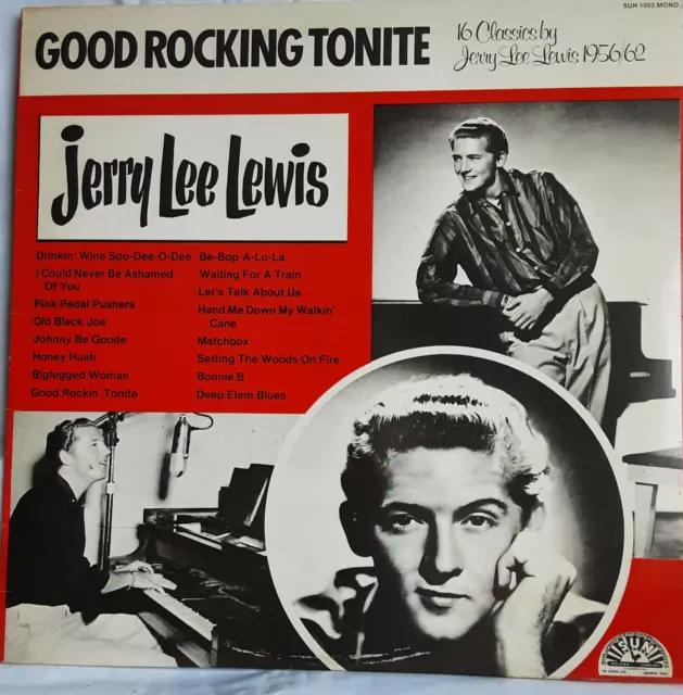 Best Price! - Jerry Lee Lewis Good Rocking Tonite Sun Records Vinyl 1979  NM