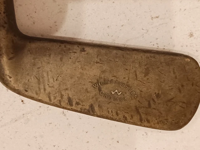 RARE VINTAGE MARQUE CHAMPION arbre Hickory 35 pouces putter en bois