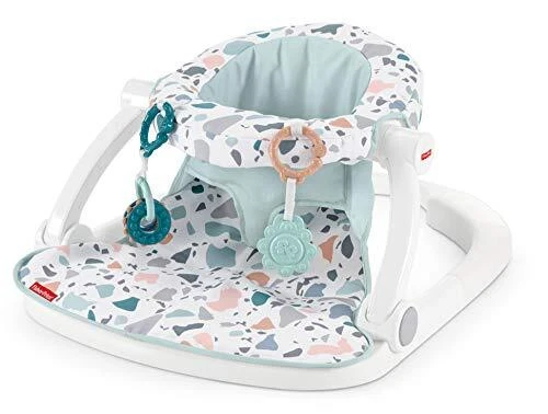 Portable Baby Chair Sit-Me-Up Floor Seat With Developmental Toys & Machine