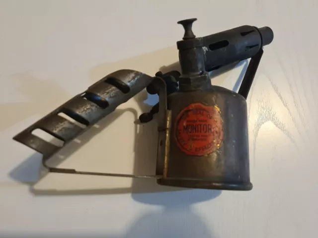 MONITOR Brass Blow Torch Lamp No.132 -BRITISH MADE Vintage