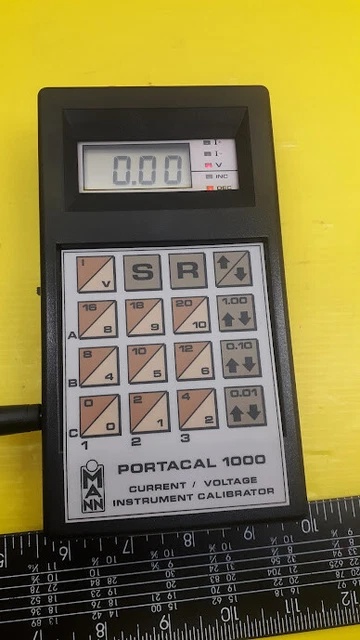 Mann Protacal 1000 P1000/V4.01 calibratore strumento corrente/tensione Mann ind