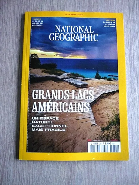 Revue  National Geographic   N° 255 - Decembre  2020  /   Grands Lacs Americains