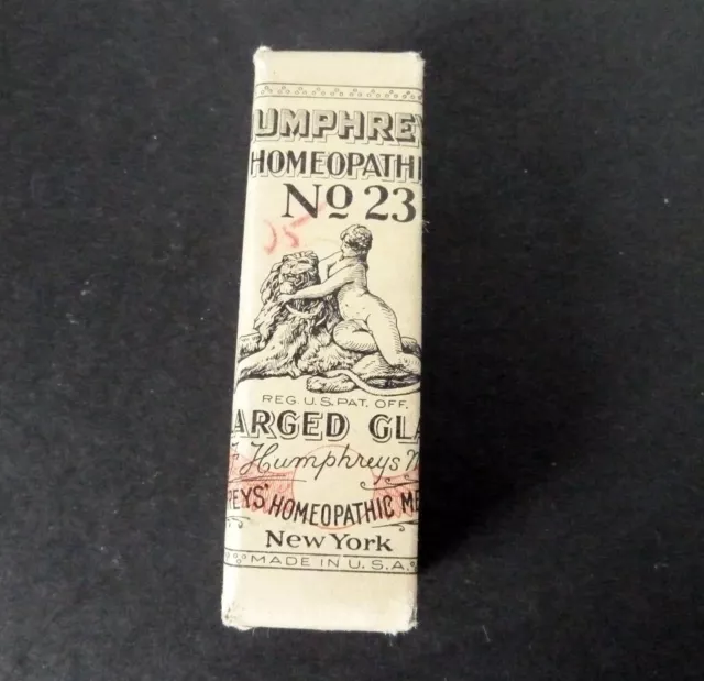 Vintage Humphreys Homeopathic Medicine No 23 Remedy Enlarged Glands *Sealed New*