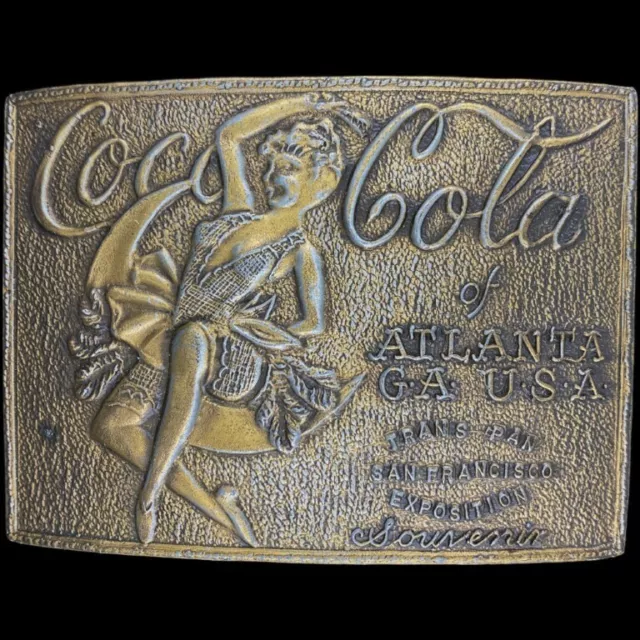 Coca Cola Coke Nude Woman Collectible Fountain Drink Soda Vintage Belt
