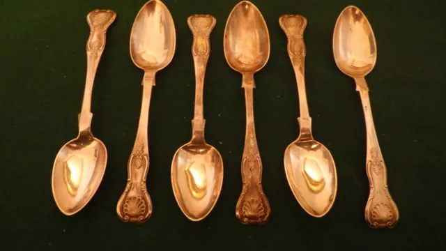 A Very Good Set Of Six Scottish Teaspoons Edinburgh 1868  R.c